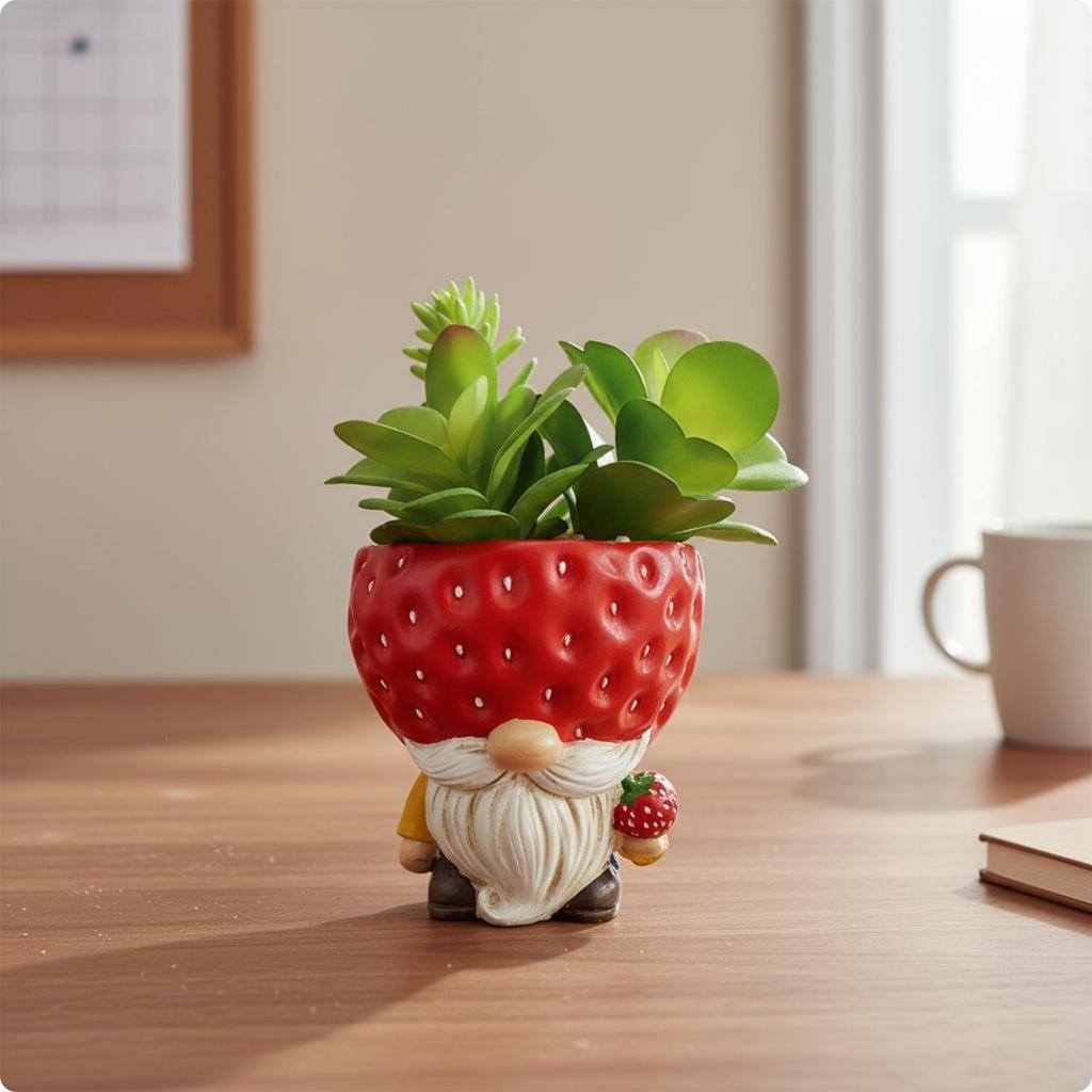 Fruit Succulent Decor Cute Fake Succulent In Pot Mini Plant Pot Lifelike Table Ornament Gift Idea for Tabletop