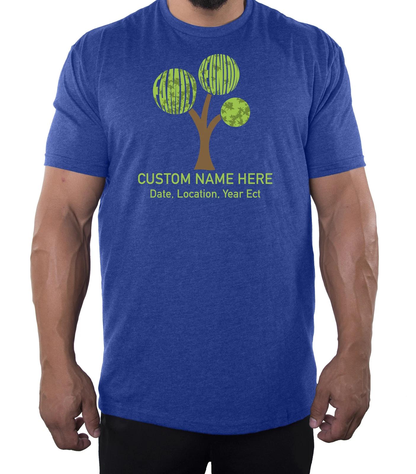 Family Tree with custom name and Date in Leaves- Family Reunion Men s T-Shirts 2XL