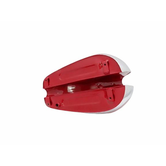 ARIEL 350CC RED PAINTED & CHROME FUEL PETROL GAS TANK STEEL |Fit For