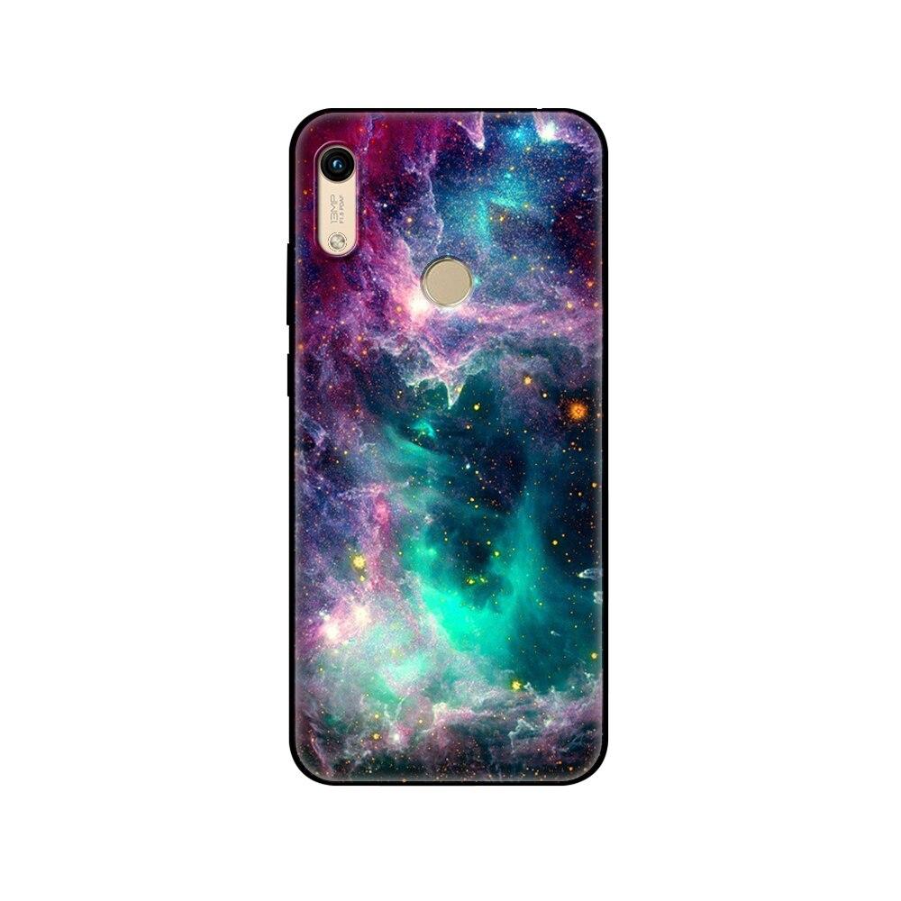 Für Honor 8A Hülle Für huawei Honor 8A prime Hülle Silikon TPU Rückseite Handyhülle schwarze TPU Hüllepink Anime Weltraum Auto