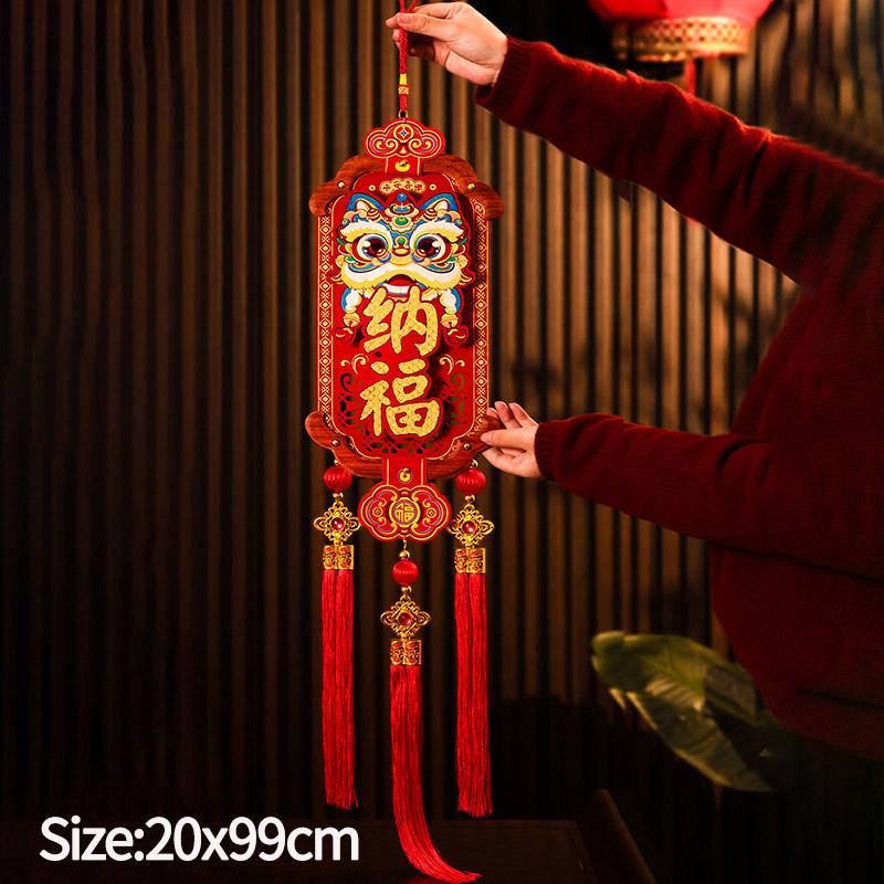 2026 Chinese Lunar New Year Hanging Pendant Decorations Spring Festival Chinese Knot with Tassel 3d Wall Door Ornament