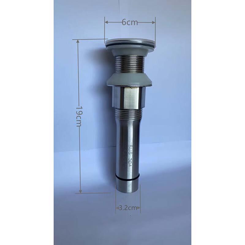 304 Stainless Steel Basin Drain (No Overflow)