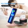 6 In 1 Wireless Charger Stand Fast Charging Station for Phone Watch Earbuds Multifunction Charging Dock Qi Desktop
