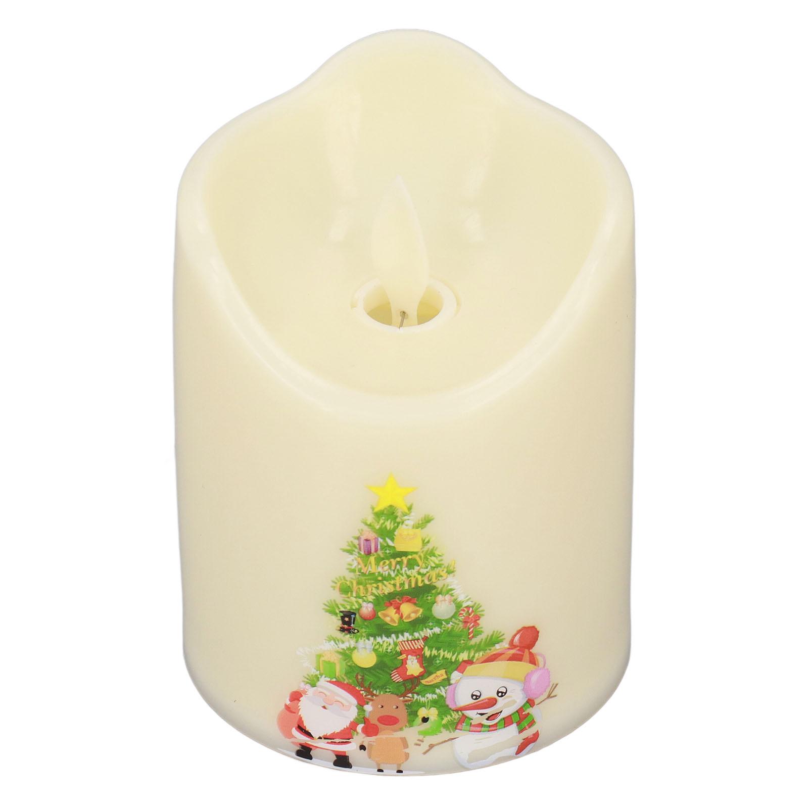 Светодиодная свеча, работающая от батареек, беспламенная, имитация, рождественская декоративная лампа BZ2863‑W‑2