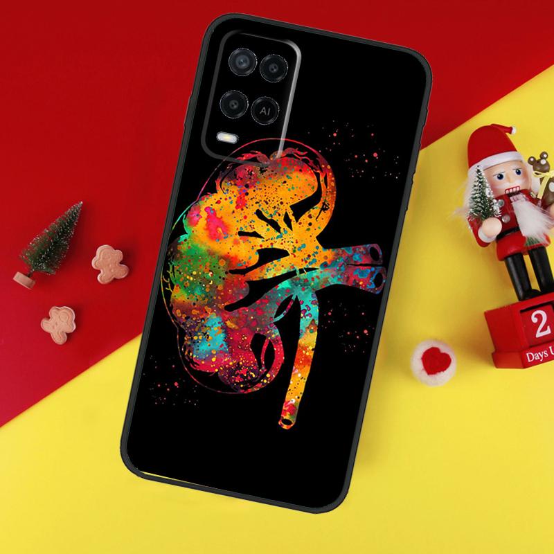 Human Heart Brain Lungs For OPPO A79 A57 A77 A5 A9 A53S A52 A72 A96 A76 A16 A54 A74 A94 A38 A58 A78 A15 A17 Case