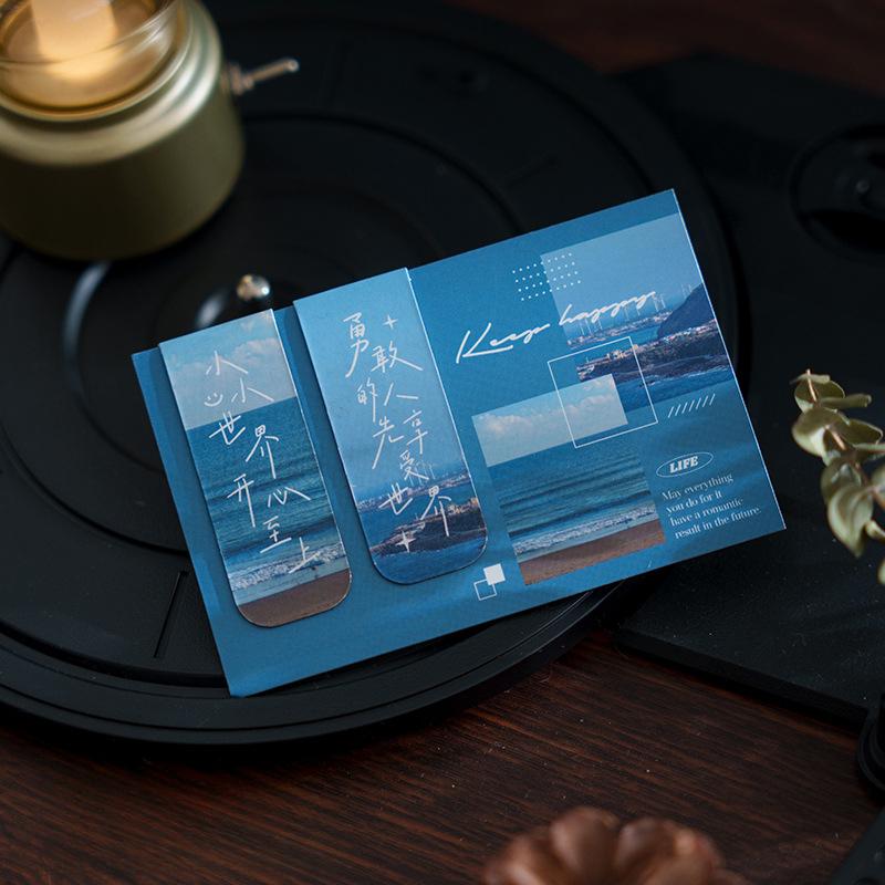 2/4/5 Stück/Set Chinesisches Retro Lesezeichen Bambus Lotus Kran Landschaft Lesezeichen für Lehrergeschenk Vintage Ästhetisches Magnetisches Lesezeichen