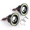 30W Waterproof LED Fog Lamp Green Aperture COB Daytime Running Light Car Modification Parts89mm