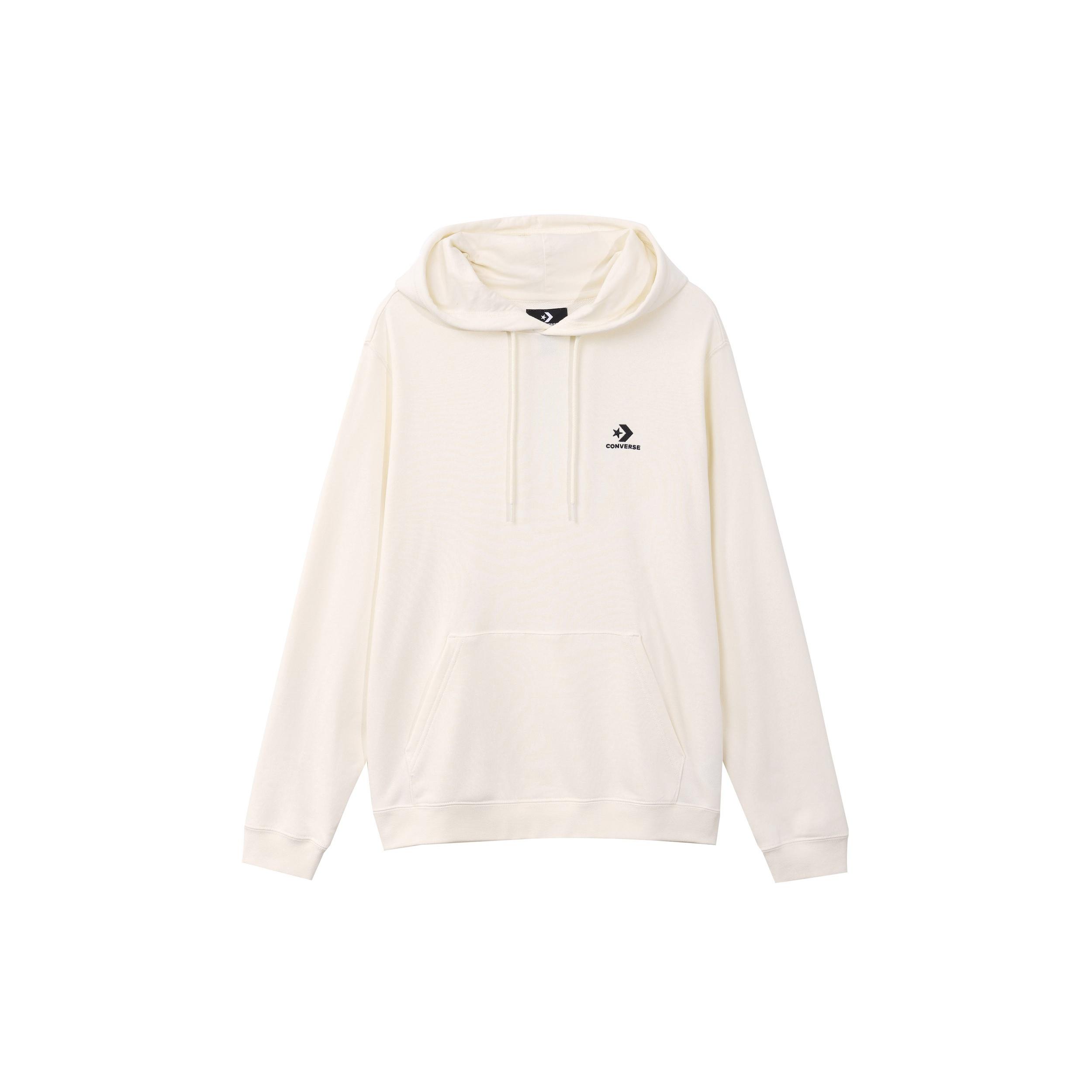 Converse Stand Fit Star Chev Hoodie Asia Sizing Cream White Men s 10023874-A14 S