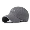 Unisex Distressed Embroidered Cotton Baseball Cap with Soft Brim for Sun Protection