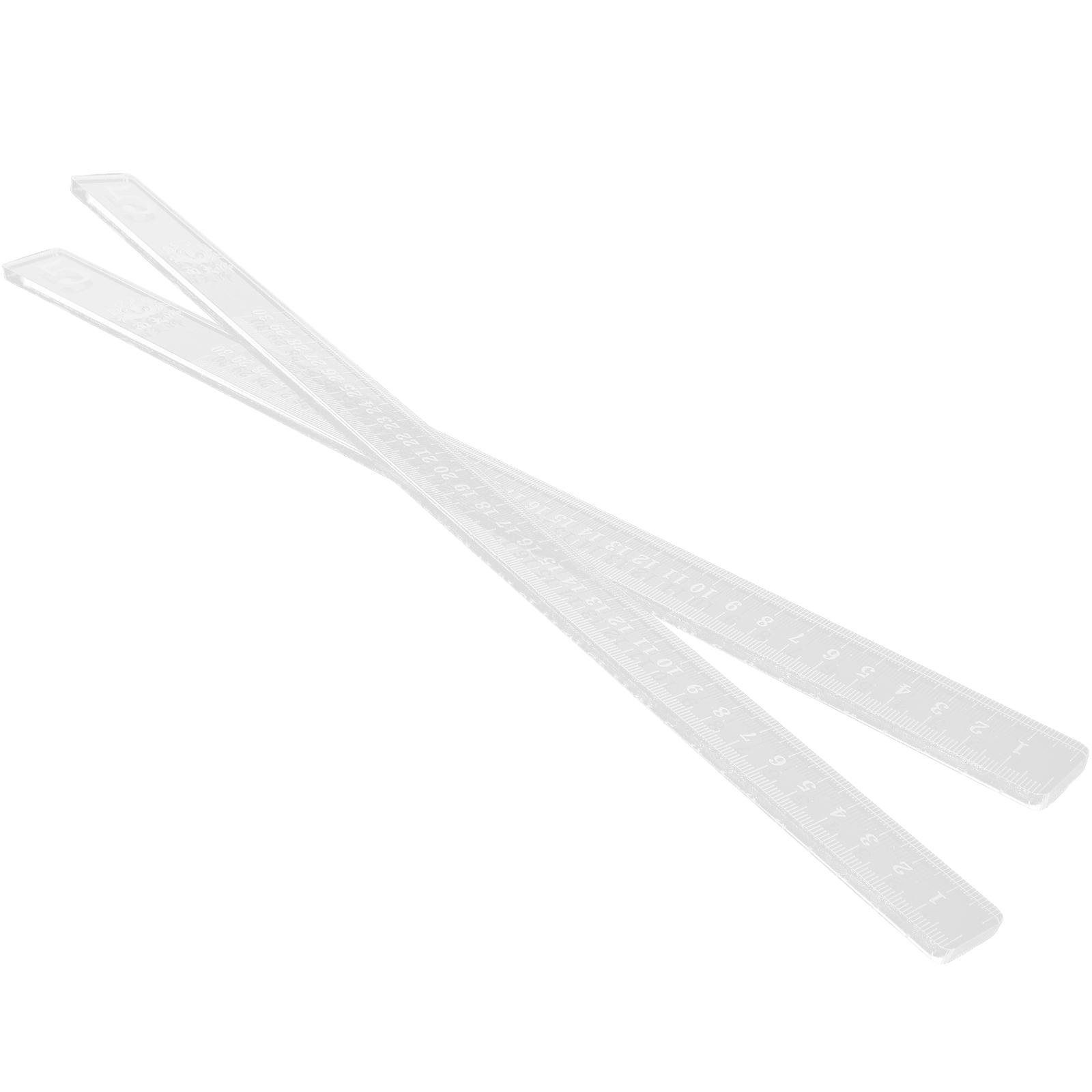 

1Pair Biscuit Leveling Ruler Safe Material Visualize Kneading Pad Scale Baking Tools Rolling Pin Guides