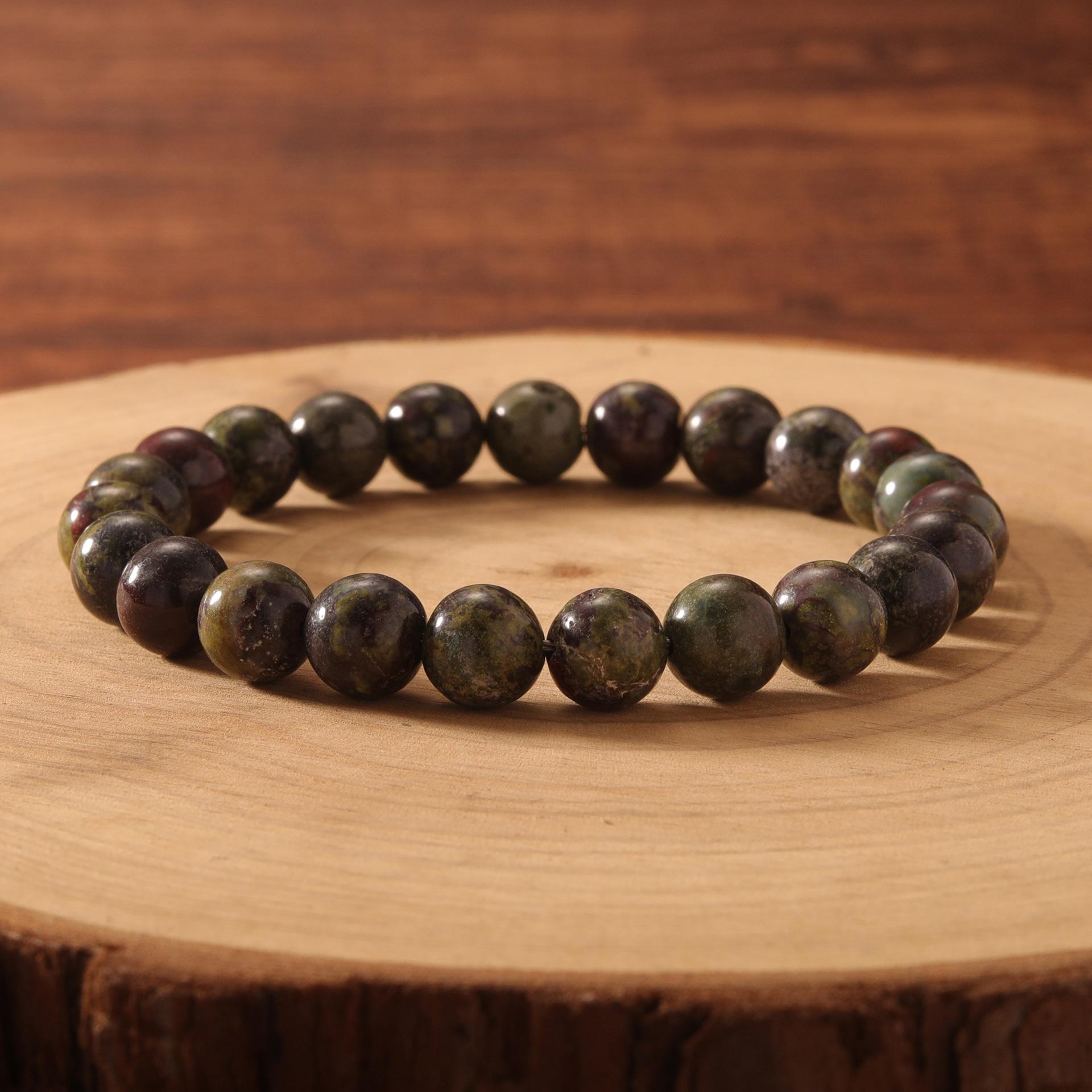 

Праздничные подарки Многоцветный браслет из натуральных камней Землистые тона Модные украшения Для мужчин Женщин Повседневное ношение Подарок