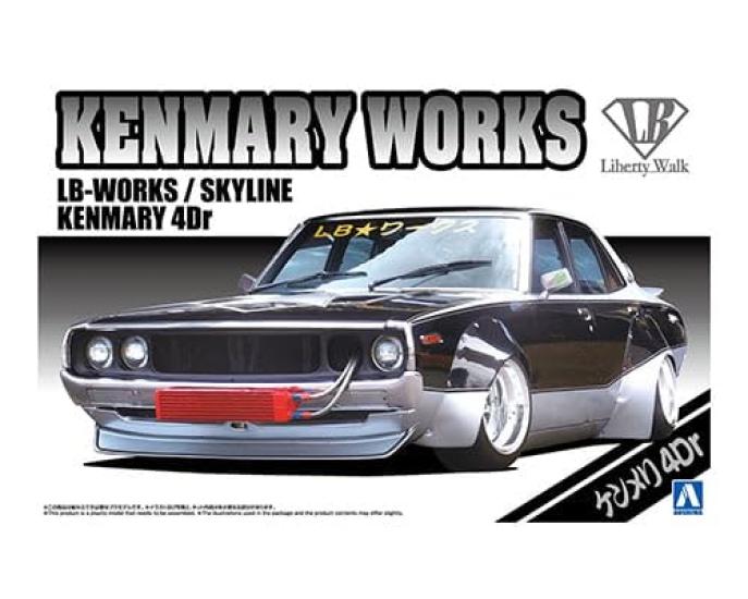 

Aoshima Bunka Kyozai Liberty Walk LB Works Kenmeri 4Dr Plastic Model (AOSHIMA) 1/24 No.3 чёрный