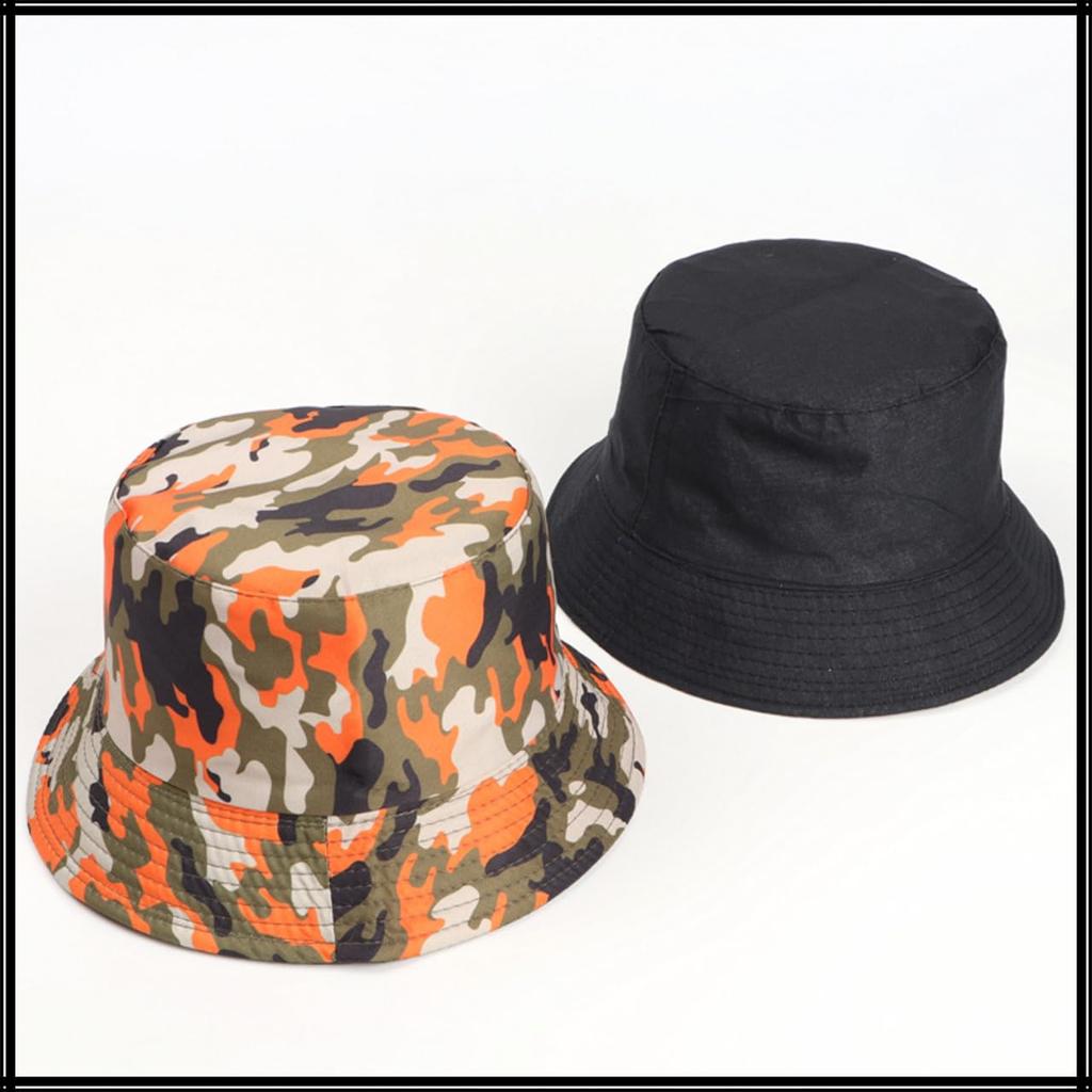 Bucket Camouflage CZ528 [White Fang] Hut, Muster, Digital, Wendbar, Stilvoll, Reise, Herren, Damen, (rot)