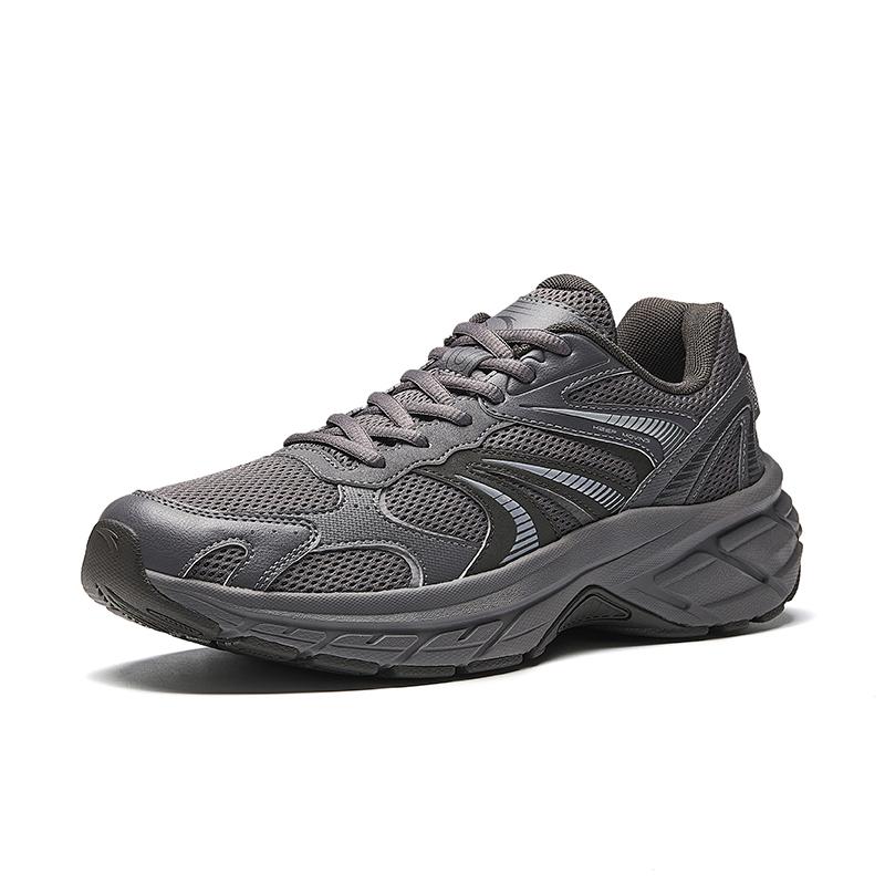 New Anta Abrasion Resistant Shock Absorbers Low top Casual Running Shoes Men's Gray 912545597-3