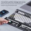B03C Wrist Rest Keyboard Ergonomic Wrist Rest Keyboard Desktop Partition Storage Case