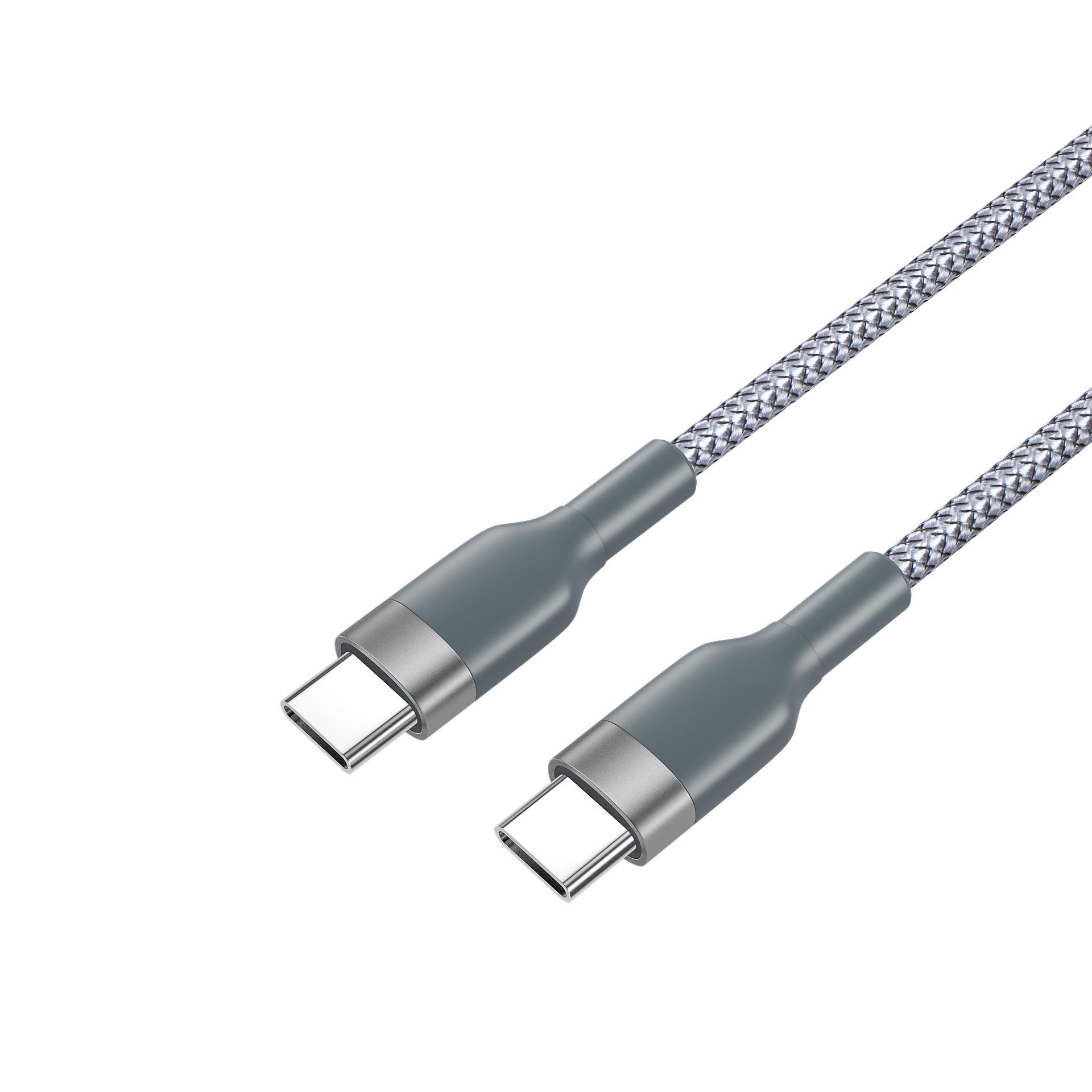 100W Dual Type-C Braided Fast Charging & Data Cable for Apple, Huawei, Xiaomi