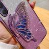 Gradient Butterfly Quicksand Phone Case For Samsung Galaxy M55 M54 M34 M14 M53 M52 M51 M23 M33 M21 M31 F15 Soft Silicone Cover