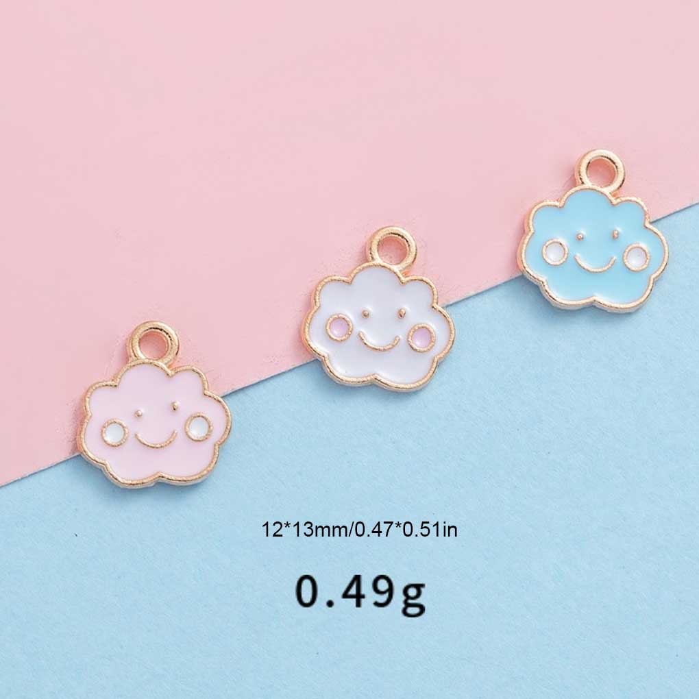Cloud Pendant Fashion Earrings Necklace Jewelry Homemade DIY Making Crafts Ornament Finding Accessories Woman Girls