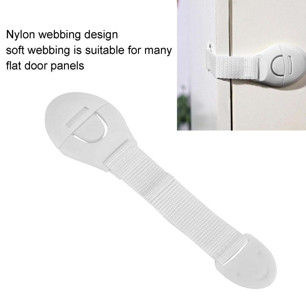 10 pcs Adjustable Length Pet Safety Lock White Fridge Door Buckle  Storage Furniture