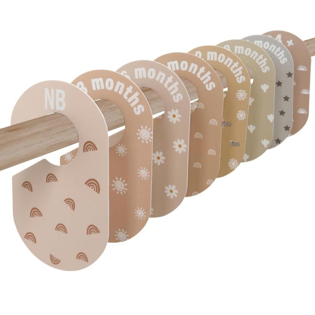 Double-Sided Baby Closet Dividers - Child's Patterned Wardrobe Organizers