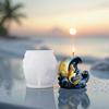 Mermaid Candle Mold, Delicate Blue Waves Hugging the Moon, Suitable for Candles/handmade Aromatherapy Candles and Art Decoration