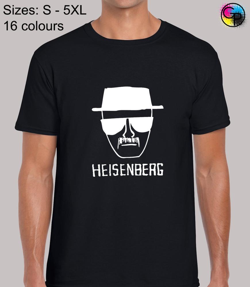 

Heisenberg Face Drug Lord Breaking Bad Walter Regular Fit T-Shirt Tee - Men 3XL