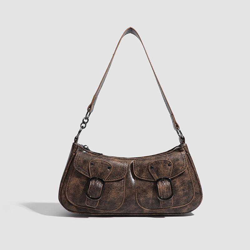 2025 New Retro Underarm Bag Women's Fashion Trendy High-Quality Crescent Bag This Year's Popular Shoulder Bag