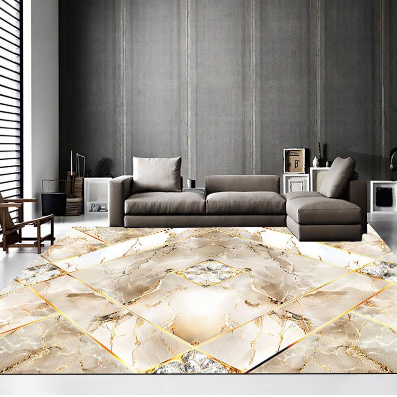 

Nordic White Marble Carpet for Living Room Decoration Home Luxury Coffee Tables Mat Big Size Non-slip Washable Rugs for Bedroom 60*90cm
