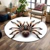 Realistic Tarantula Spider Design Rug Print Round Rug, Living Room, Bedroom, Playroom Carpet, Non Slip Floor Mat, Gift