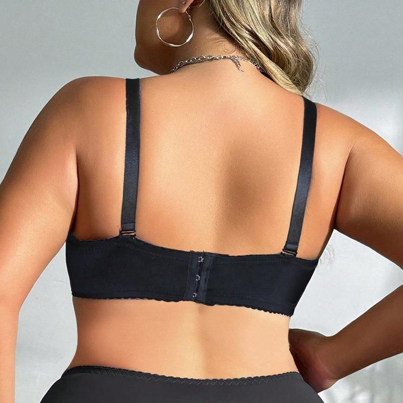 Women S Plus Size Ultra Thin Half Cup Underwire Bra For Large Bust
