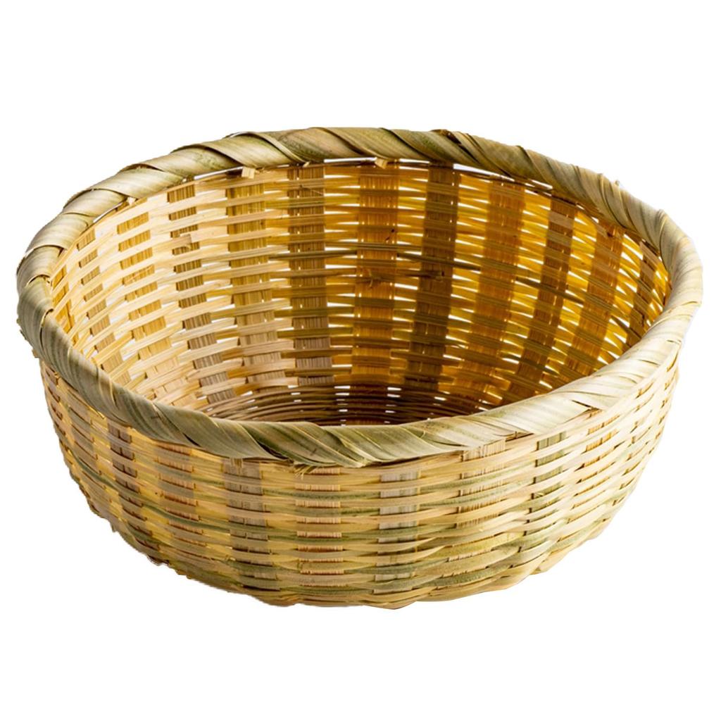 Takehito Handwoven Bamboo Rice-Draining Basket, 15.5 Cm