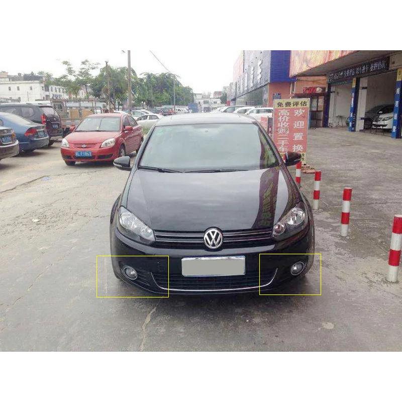 Angrong 2x Bumper Driving Fog Light L & R Grille Surround Cover for VW Golf 6 MK6 2008-13