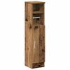 Bathroom Cabinet with Toilet Paper Holder Rustic Wood Look 20.5 X 22 X 90 Cm