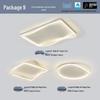 Modern Minimalist Ceiling Light Package with Smart Home Integration for Whole House