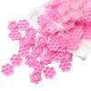 Plum Blossom Eyelash Glue Cup - Time-Delay Adhesive Tool, 100 Pieces, Portable and Convenient.