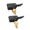2-In-1 Car Tire Air Chuck Inflator Pump Valve Connector Car Tyre Wheel Valve Brass Clip-on Adapter for Inflatable Pump