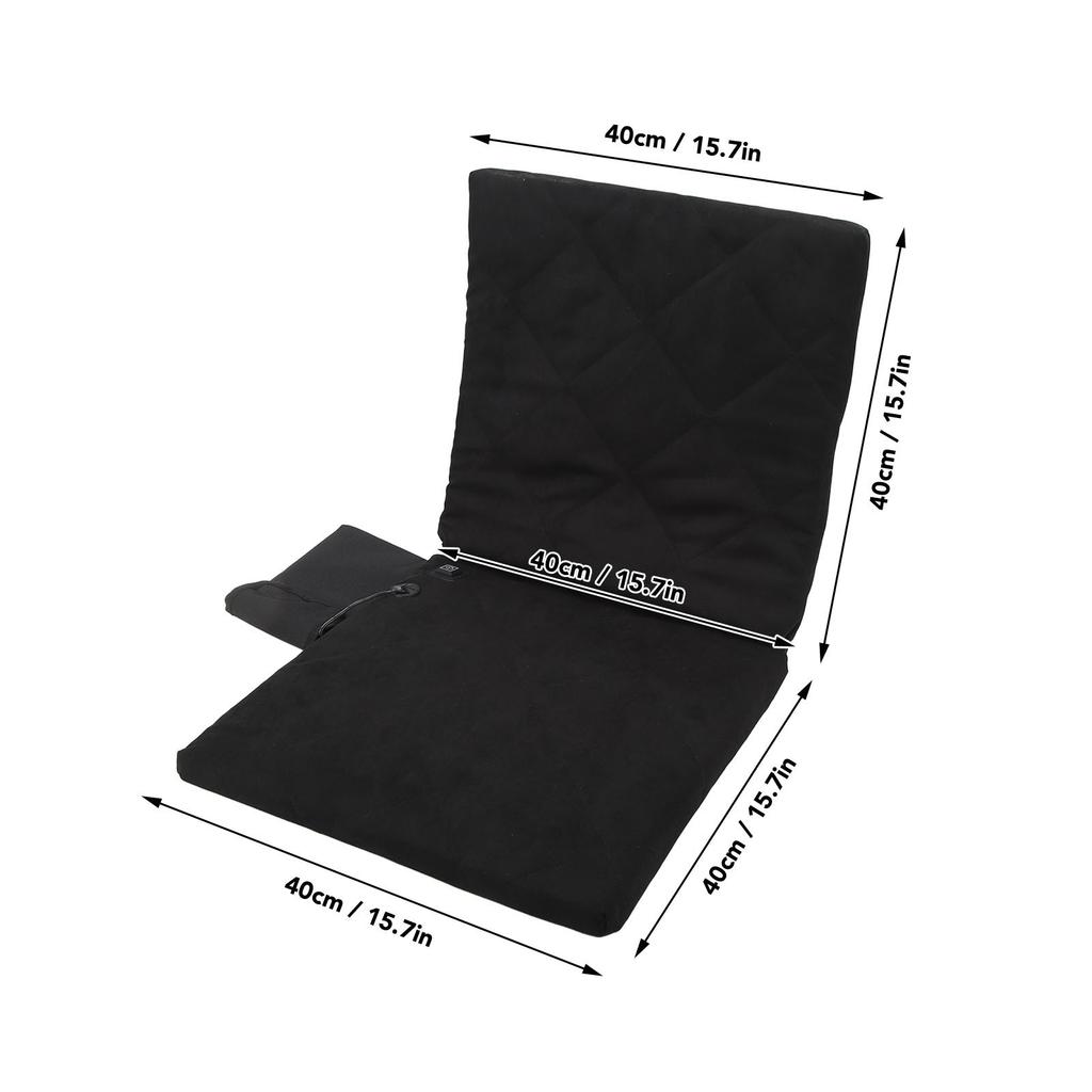 Foldable Heated Seat Cushion Adjustable 3 Gears Universal Portable Heating Seat Cushion Pad for Office Outdoor