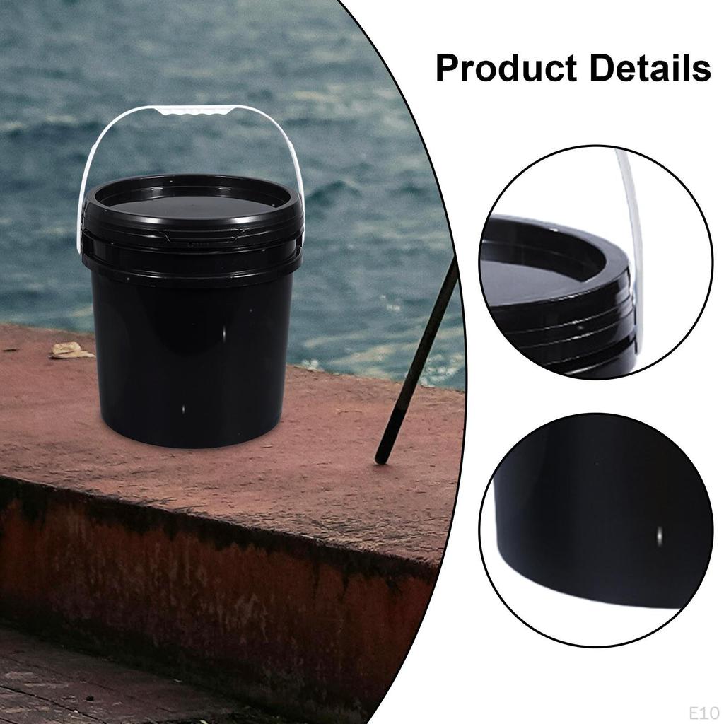 Bucket All Purpose Pail Heavy Duty Sturdy with Handle and Lid Food Storage Container for Gardening