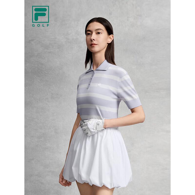 Fila Women's He Mu Ni Golf Striped Woven Top