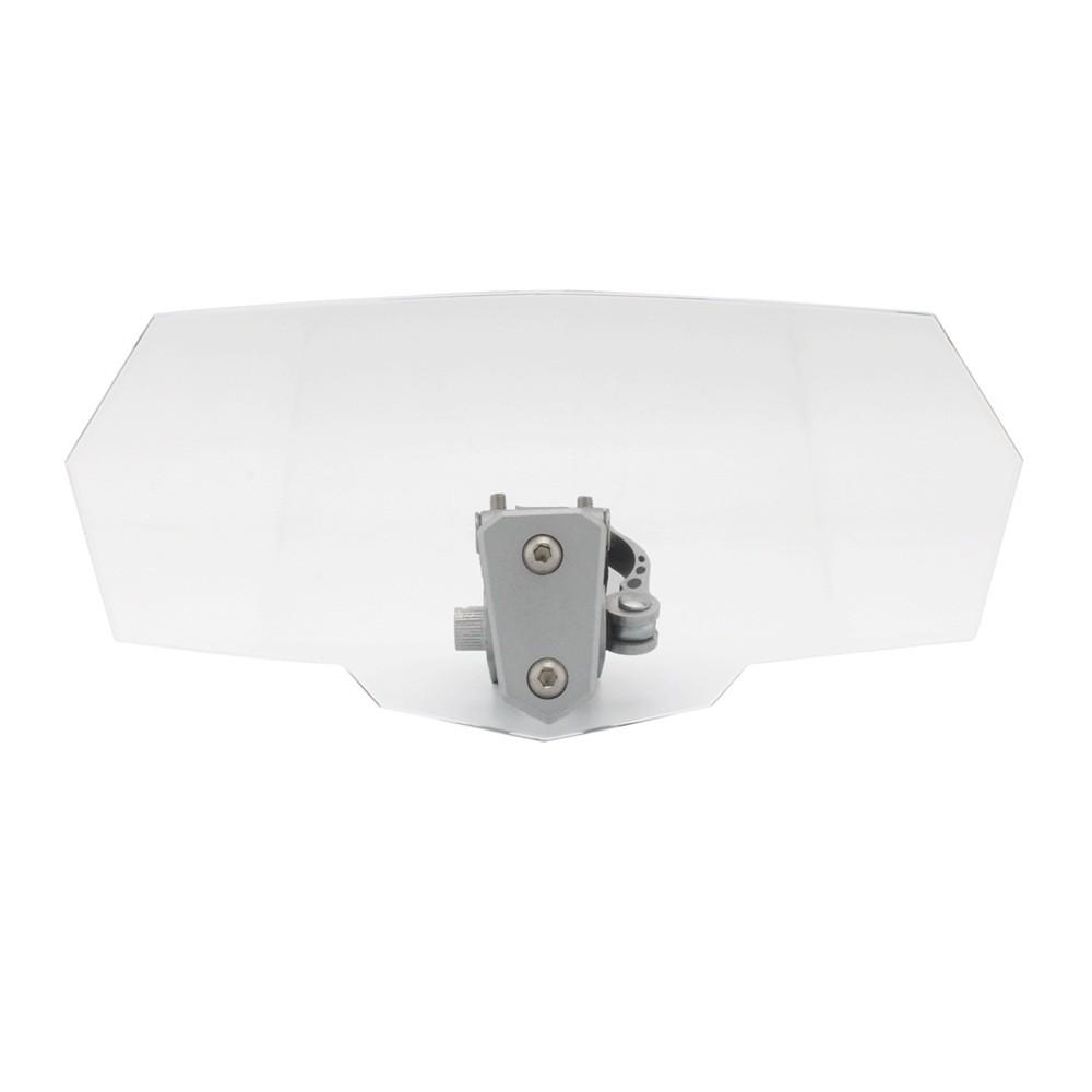 Durable Motorcycle Windshield Screen Available In Clear And Gray Variants