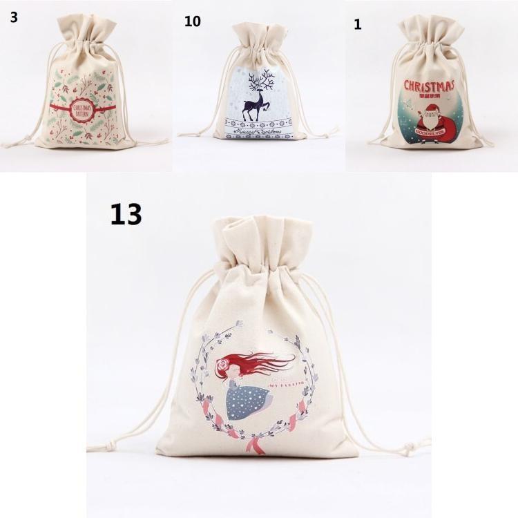 Hochwertige Canvas Weihnachtsgeschenktasche Ideal für festliche Weihnachtsgeschenke