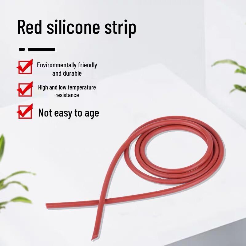 Qizhou Red Solid Silicone O-Ring Sealing Strip