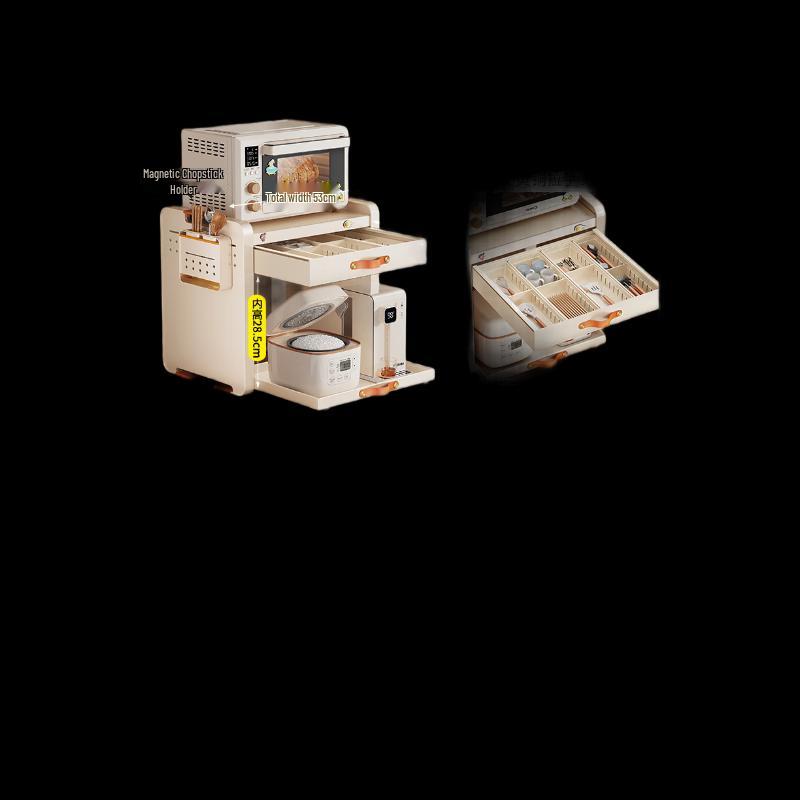 Double-Layer Pull-Out Kitchen Countertop Organizer