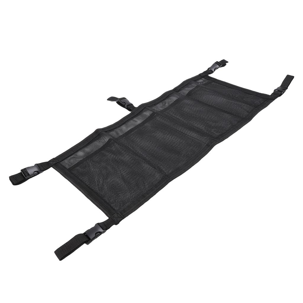 Boat Storage Bag with 3 Divisions Adjustable Straps Mesh Boat Seat Organizing Suspended Bag for Yacht