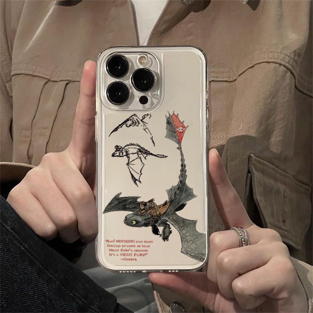 HOT Lovely Toothless Fury Dragon New Phone Case For iPhone 17 16 16e 15 14 13 12 11 Mini Pro Max X XR XSMax 7 8 Air Plus