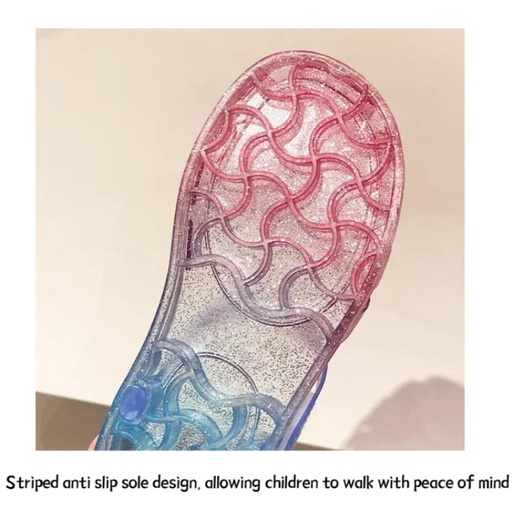 Summer Girls Sandals Crystal Jelly Shoes Glitter Butterfly Children Sandals Summer Baby Shoes Rome girl sandals