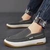 Summer Men Shoes Canvas Sneakers Men Platform Casual Walking Shoes Slip On Male Loafers Man Breathable Street Lazy Shoes