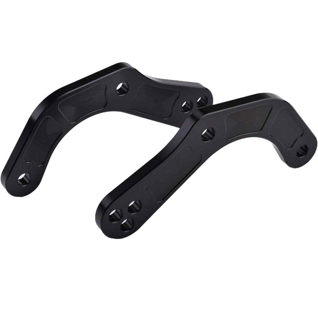 Motorcycle Lowering Kit for Kawasaki ZX-25R (2020-2023), ZX-4R, and ZX-4RR (2023+) - Rear Lowering Link Rods (Black) for Improved Ground Reach