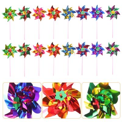 BESTOYARD 100 Mori de vânt pentru festivaluri, grădinărit DIY, decorațiuni de curte, decorațiuni de petrecere, asamblare ușoară, grădinărit, premii, meșteșuguri (Aleatoriu