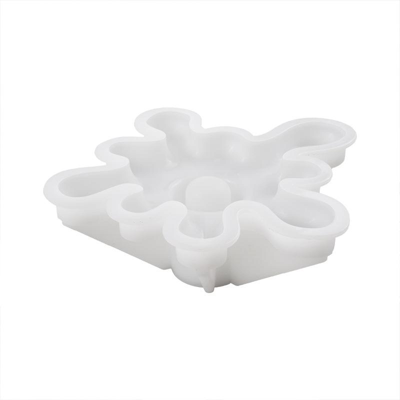 

Кристальная форма для DIY, форма-капельница, капли расплавленной текучей воды, моделирование потока воды, подсвечник, зеркало, силиконовая форма L